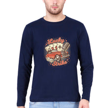 Load image into Gallery viewer, Poker Full Sleeves T-Shirt for Men-Navy Blue-Ektarfa.online
