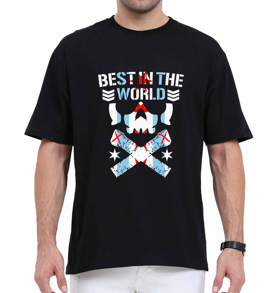 CM Punk Oversized T-Shirt for Men-Black-Ektarfa.online