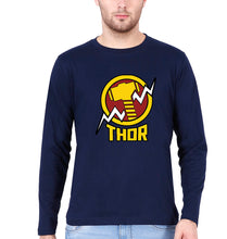 Load image into Gallery viewer, Thor Superhero Full Sleeves T-Shirt for Men-Navy Blue-Ektarfa.online
