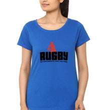 Load image into Gallery viewer, Rugby T-Shirt for Women-Royal Blue-Ektarfa.online
