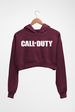 Load image into Gallery viewer, Call of Duty Crop HOODIE FOR WOMEN-Maroon-Ektarfa.online
