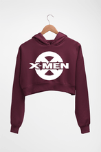 Load image into Gallery viewer, X-Men Crop HOODIE FOR WOMEN-Maroon-Ektarfa.online
