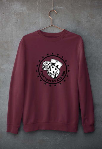 Poker Unisex Sweatshirt for Men/Women-Maroon-Ektarfa.online