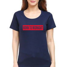 Load image into Gallery viewer, Gym Workout T-Shirt for Women-Navy Blue-Ektarfa.online
