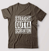 Load image into Gallery viewer, Straight Outta Scranton T-Shirt for Men-Olive Green-Ektarfa.online
