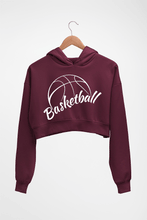 Load image into Gallery viewer, NBA Basketball Crop HOODIE FOR WOMEN-Maroon-Ektarfa.online
