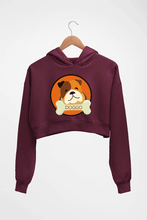 Load image into Gallery viewer, Dog Crop HOODIE FOR WOMEN-Maroon-Ektarfa.online
