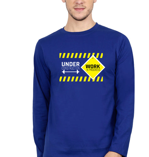 Gym Workout Full Sleeves T-Shirt for Men-Royal Blue-Ektarfa.online