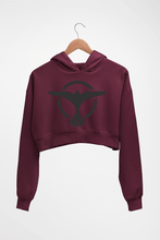 Load image into Gallery viewer, Tiesto Crop HOODIE FOR WOMEN-Maroon-Ektarfa.online
