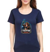 Load image into Gallery viewer, Cyberpunk T-Shirt for Women-Navy Blue-Ektarfa.online
