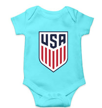 Load image into Gallery viewer, USA Football Kids Romper For Baby Boy/Girl-Sky Blue-Ektarfa.online
