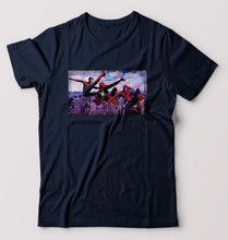 Load image into Gallery viewer, Spiderman Superhero T-Shirt for Men-Navy Blue-Ektarfa.online
