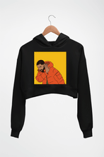 Load image into Gallery viewer, Drake Crop HOODIE FOR WOMEN-Black-Ektarfa.online
