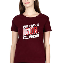 Load image into Gallery viewer, Igor T-Shirt for Women-Maroon-Ektarfa.online
