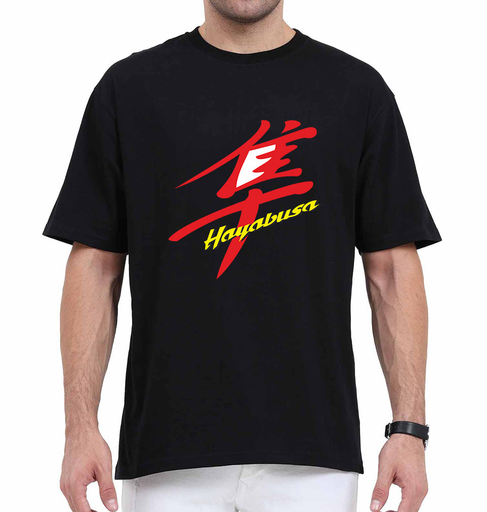 Suzuki Hayabusa Oversized T-Shirt for Men-Black-Ektarfa.online