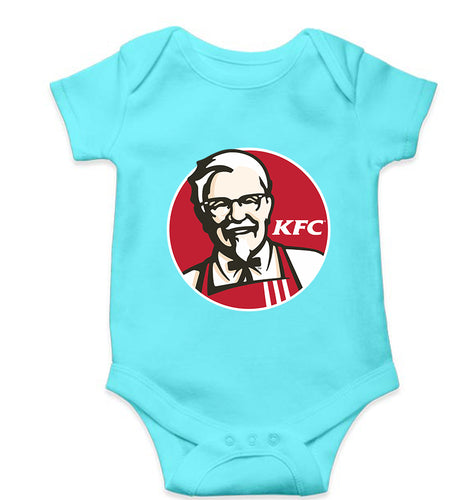 KFC Kids Romper For Baby Boy/Girl-0-5 Months(18 Inches)-Sky Blue-Ektarfa.online