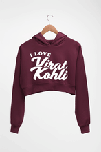 Load image into Gallery viewer, Virat Kohli Crop HOODIE FOR WOMEN-Maroon-Ektarfa.online
