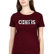 Load image into Gallery viewer, Chess T-Shirt for Women-Maroon-Ektarfa.online

