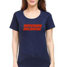 Load image into Gallery viewer, AP Dhillon Brown Munde T-Shirt for Women-Navy Blue-Ektarfa.online
