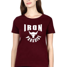 Load image into Gallery viewer, Iron Paradise T-Shirt for Women-Maroon-Ektarfa.online
