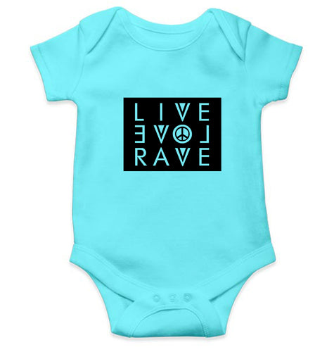 LIVE LOVE RAVE Kids Romper For Baby Boy/Girl-0-5 Months(18 Inches)-Sky Blue-Ektarfa.online