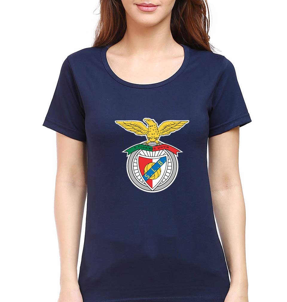 Benfica T-Shirt for Women-Navy Blue-Ektarfa.online