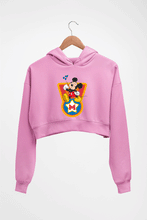 Load image into Gallery viewer, Mickey Mouse Crop HOODIE FOR WOMEN-Light Baby Pink-Ektarfa.online
