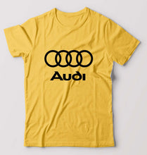 Load image into Gallery viewer, Audi T-Shirt for Men-Golden yellow-Ektarfa.online
