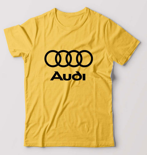 Audi T-Shirt for Men-Golden yellow-Ektarfa.online