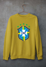 Load image into Gallery viewer, Brazil Football Unisex Sweatshirt for Men/Women-Mustard Yellow-Ektarfa.online

