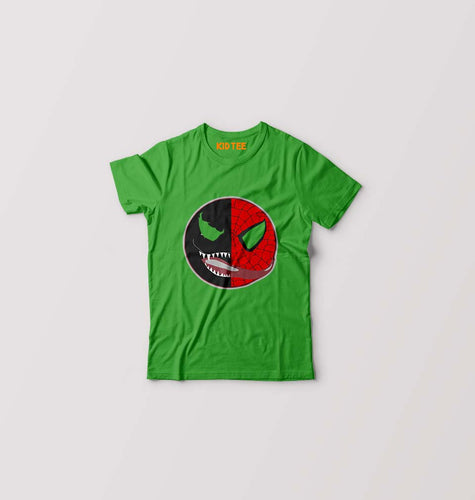 Venom VS Spiderman Kids T-Shirt for Boy/Girl-Flag Green-Ektarfa.online