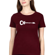 Load image into Gallery viewer, Charvel Guitar T-Shirt for Women-Maroon-Ektarfa.online
