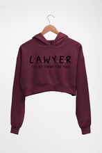 Load image into Gallery viewer, Lawyer Crop HOODIE FOR WOMEN-Maroon-Ektarfa.online
