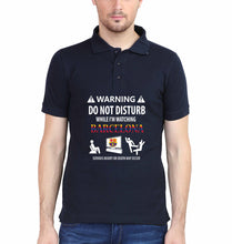 Load image into Gallery viewer, Warning FCB Polo T-Shirt for Men-Navy Blue-Ektarfa.online
