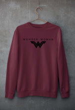 Load image into Gallery viewer, Wonder Woman Superhero Unisex Sweatshirt for Men/Women-S(40 Inches)-Maroon-Ektarfa.online
