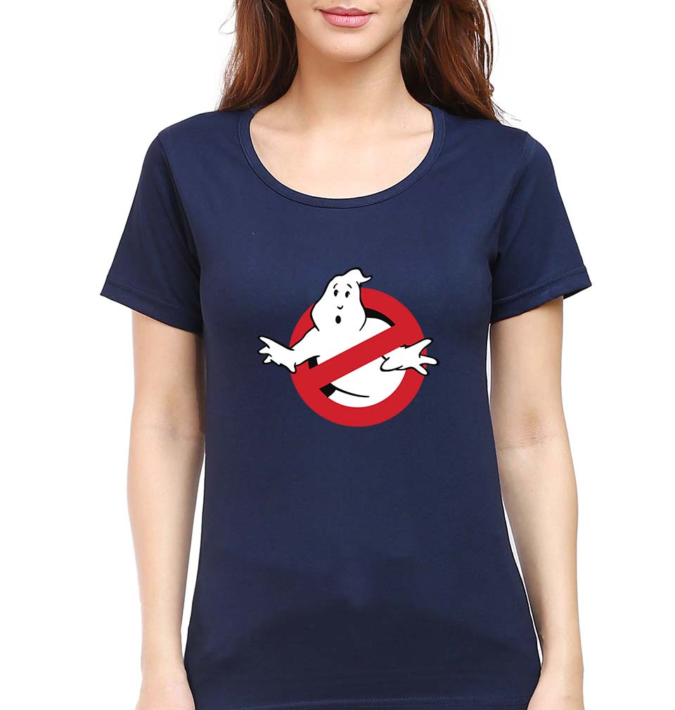 Ghostbusters T-Shirt for Women-Navy Blue-Ektarfa.online