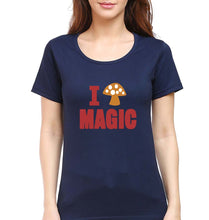 Load image into Gallery viewer, Mushroom T-Shirt for Women-Navy Blue-Ektarfa.online
