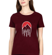 Load image into Gallery viewer, Twin Peaks T-Shirt for Women-Maroon-Ektarfa.online
