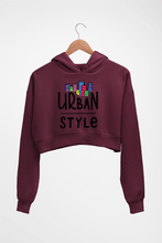 Load image into Gallery viewer, Urban Style Crop HOODIE FOR WOMEN-Maroon-Ektarfa.online
