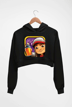 Load image into Gallery viewer, Subway Surfers Crop HOODIE FOR WOMEN-Black-Ektarfa.online
