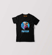 Load image into Gallery viewer, Frozen Elsa Kids T-Shirt for Boy/Girl-Black-Ektarfa.online
