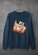 Load image into Gallery viewer, BTS Kpop Unisex Sweatshirt for Men/Women-Navy Blue-Ektarfa.online
