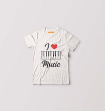 Load image into Gallery viewer, Love Music Piano Kids T-Shirt for Boy/Girl-White-Ektarfa.online
