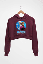 Load image into Gallery viewer, Frozen Elsa Crop HOODIE FOR WOMEN-Maroon-Ektarfa.online
