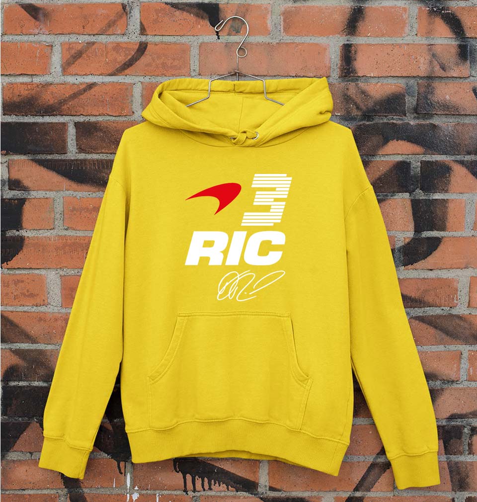 Daniel Ricciardo Unisex Hoodie for Men/Women-Mustard Yellow-Ektarfa.online