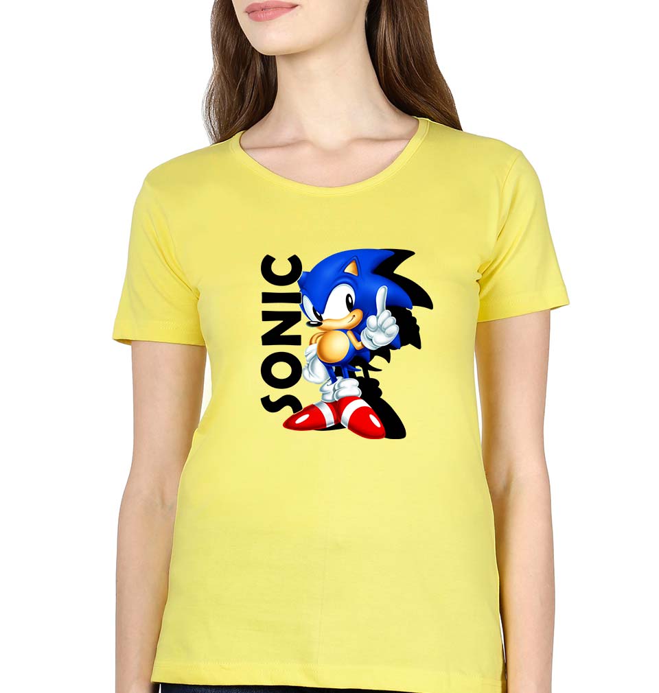 Sonic T-Shirt for Women-Yellow-Ektarfa.online