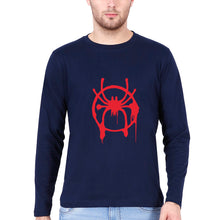 Load image into Gallery viewer, Spiderman Superhero Full Sleeves T-Shirt for Men-Navy Blue-Ektarfa.online
