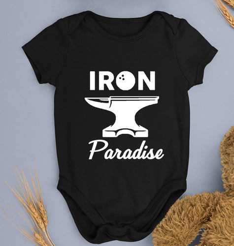 Iron Paradise Kids Romper For Baby Boy/Girl-Black-Ektarfa.online