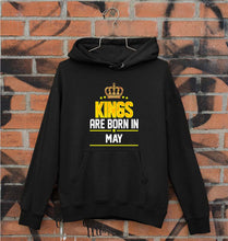 Load image into Gallery viewer, Kings Are Born In May Unisex Hoodie for Men/Women-Black-Ektarfa.online
