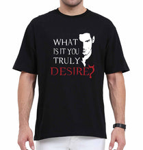 Load image into Gallery viewer, Lucifer Oversized T-Shirt for Men-Black-Ektarfa.online
